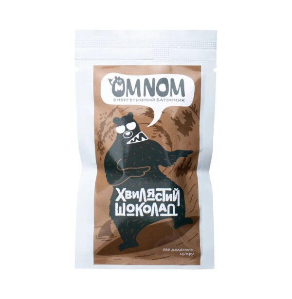 Смачний енергетичний батончик OMNOM хвилястий шоколад